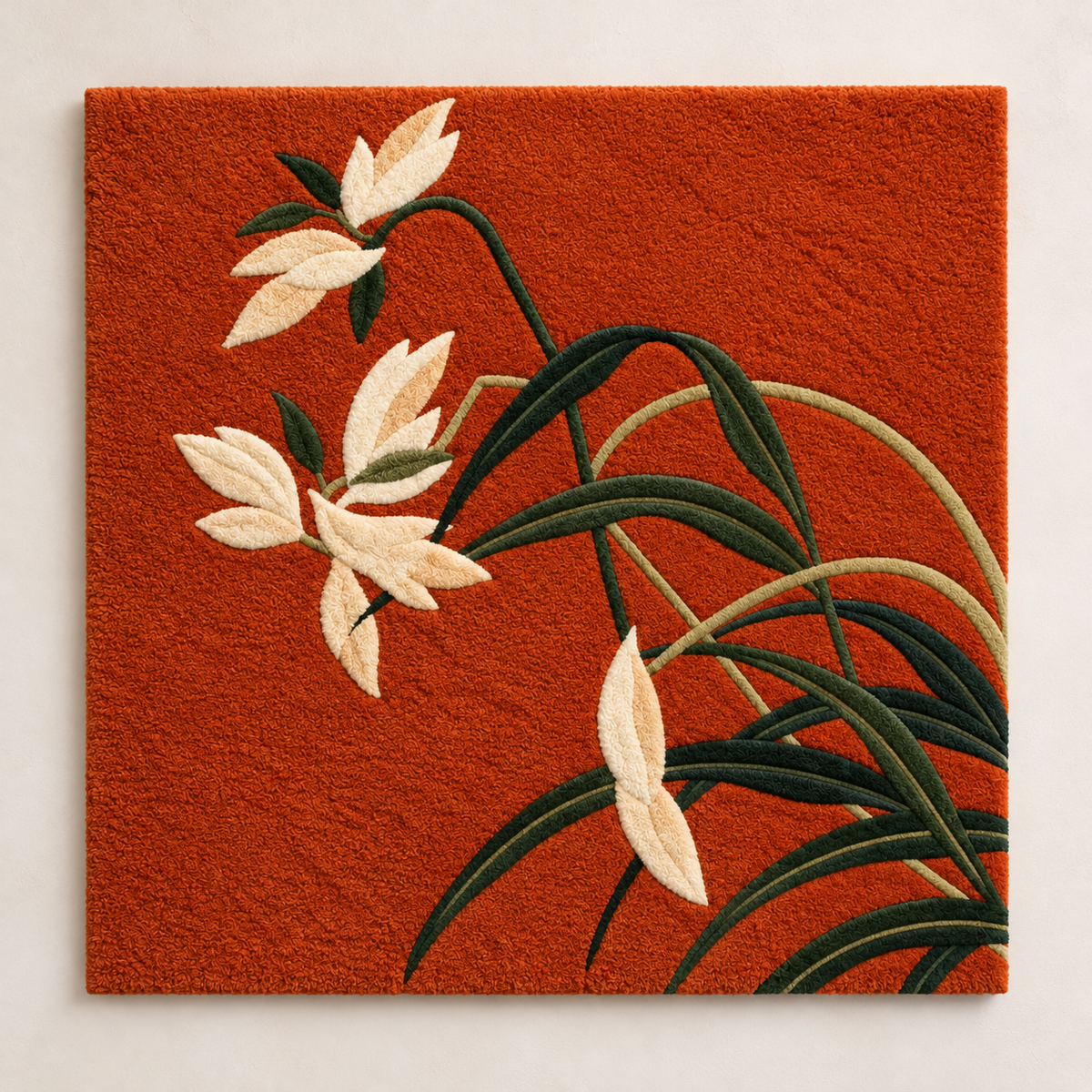 Ivory Lilies Rust by Hewn Earth Studio