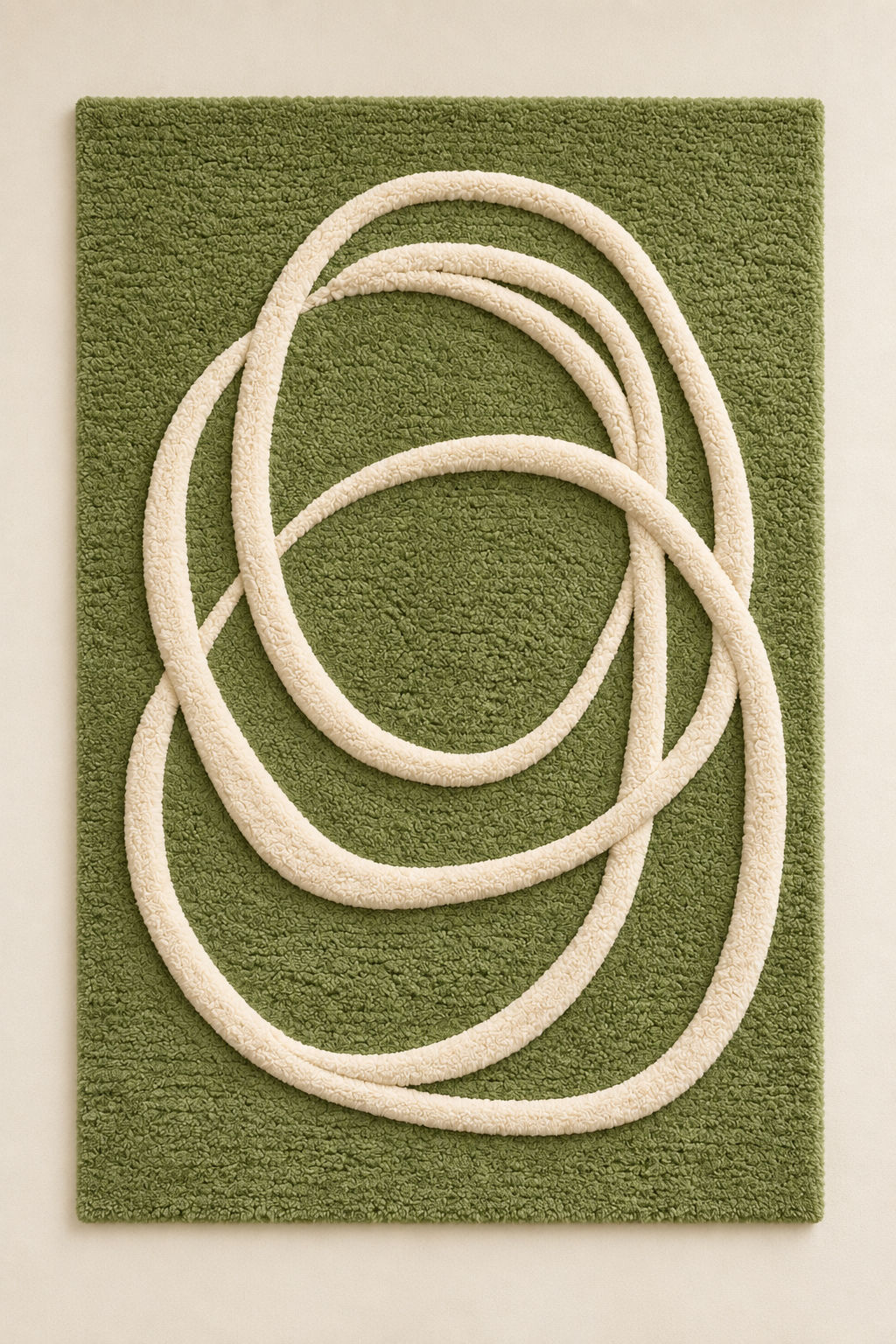 Ivory Loops on Moss — front product view [product-light]