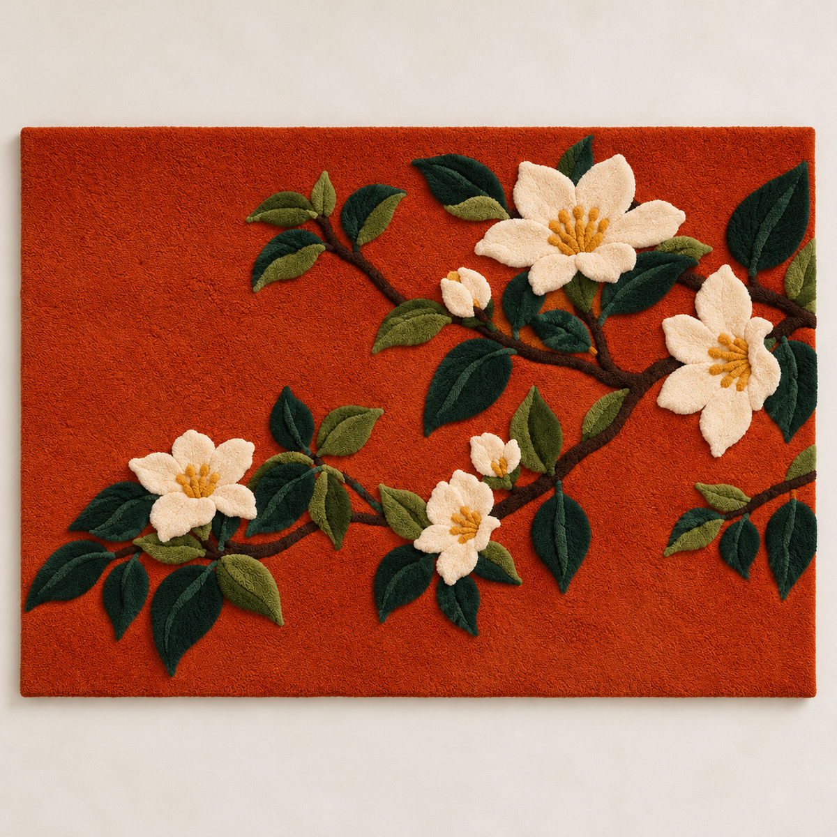 Ivory Magnolia Bough by Hewn Earth Studio — front product view [product-light]
