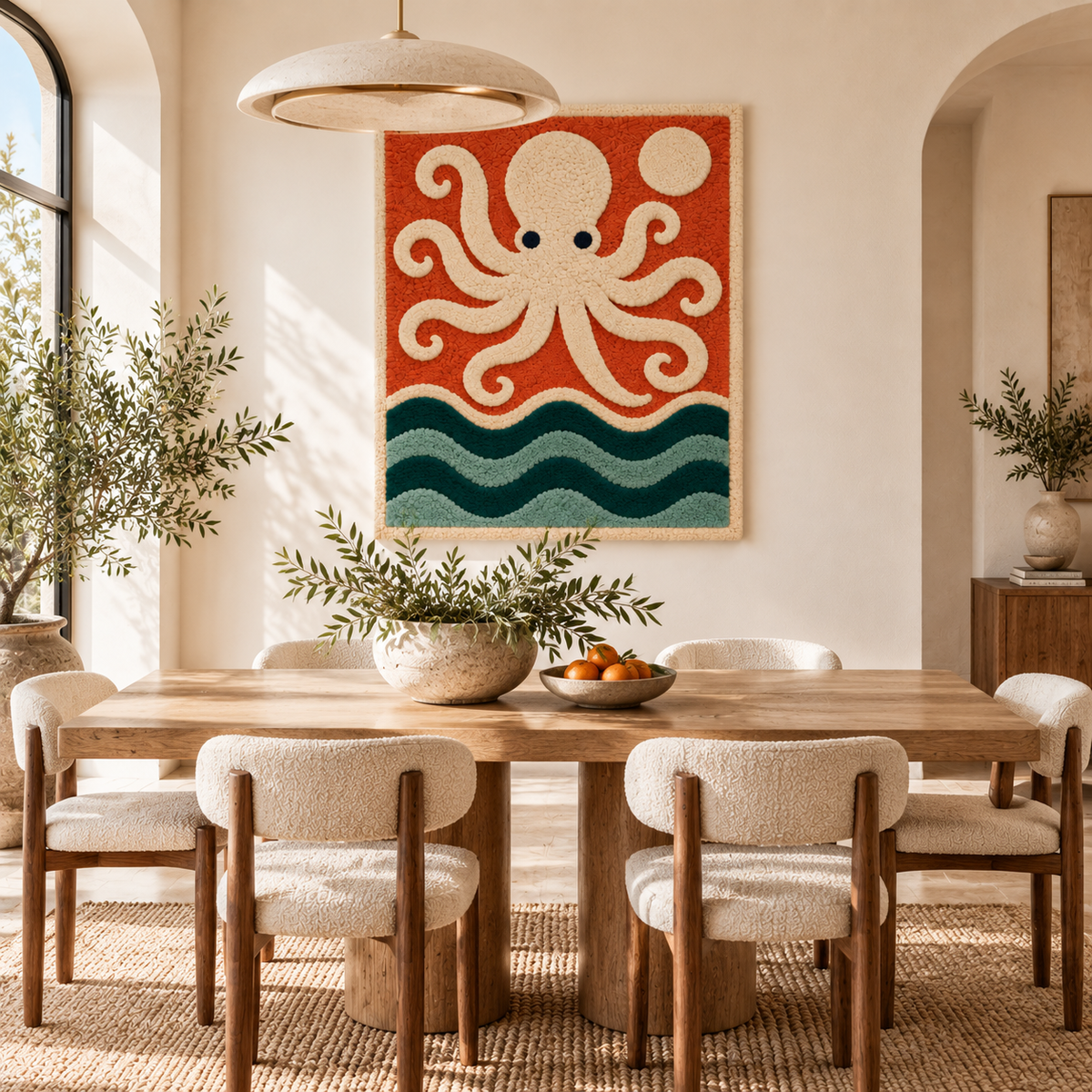 Ivory Octopus Wave Dance — front-facing room scene [room-front]