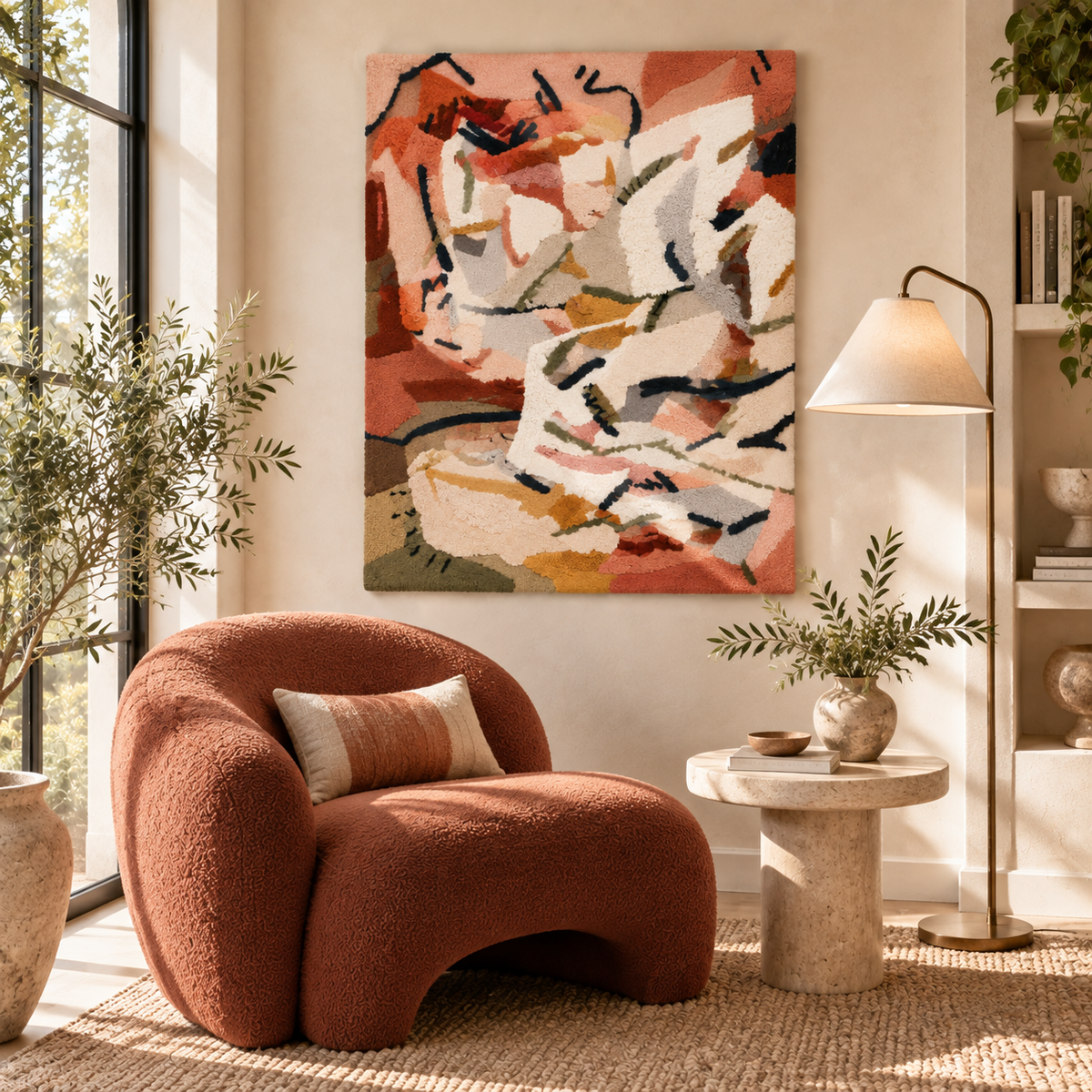 Ivory Painted Tumult — room setting 2