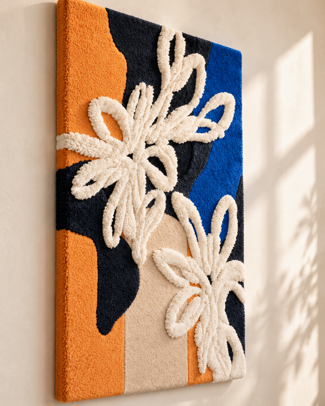 Ivory Petal Overture — angled relief view