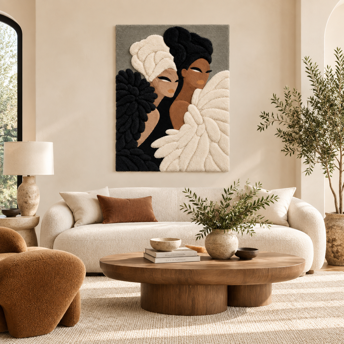 Ivory Plumes Shared Grace — front-facing room scene [room-front]