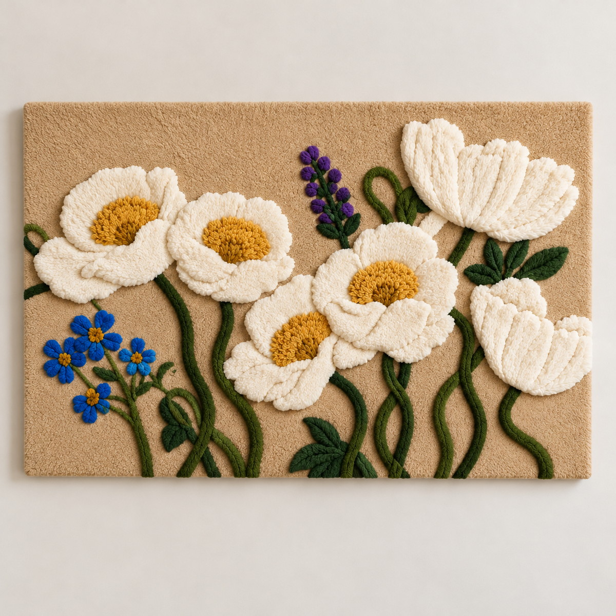 Ivory Poppy Garden by Hewn Earth Studio — front product view [product-light]
