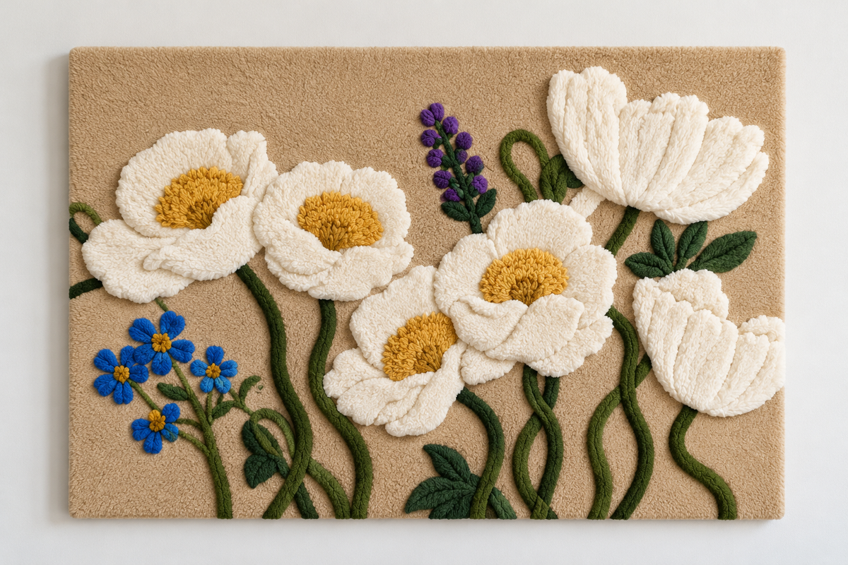 Ivory Poppy Garden by Hewn Earth Studio — additional product view