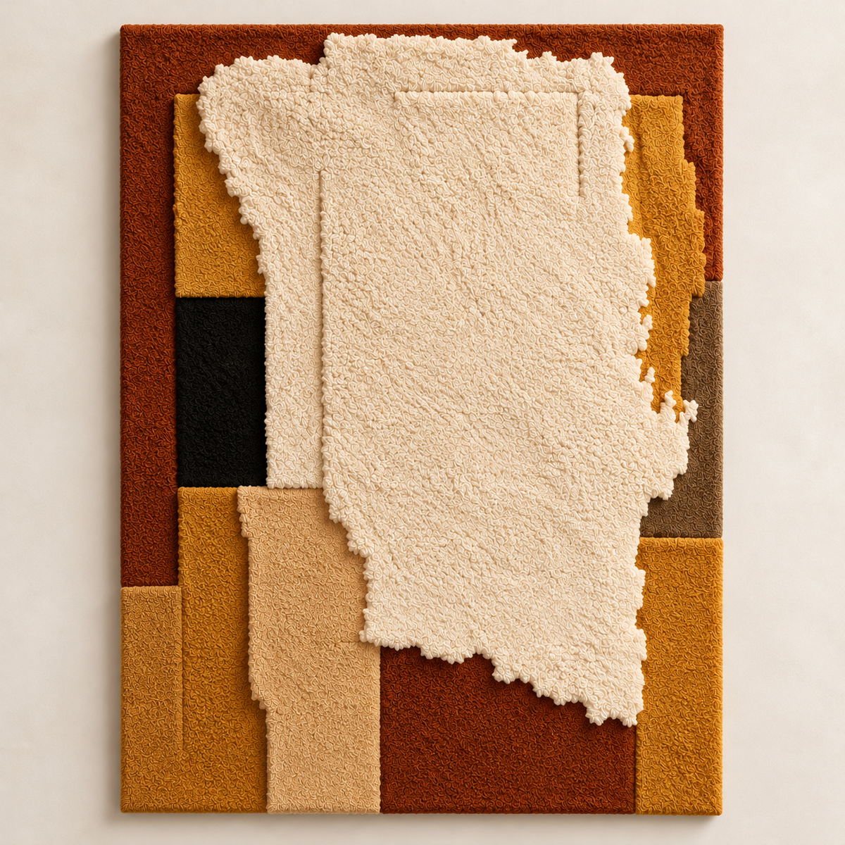 Ivory Veil Relief by Hewn Earth Studio — front product view [product-light]