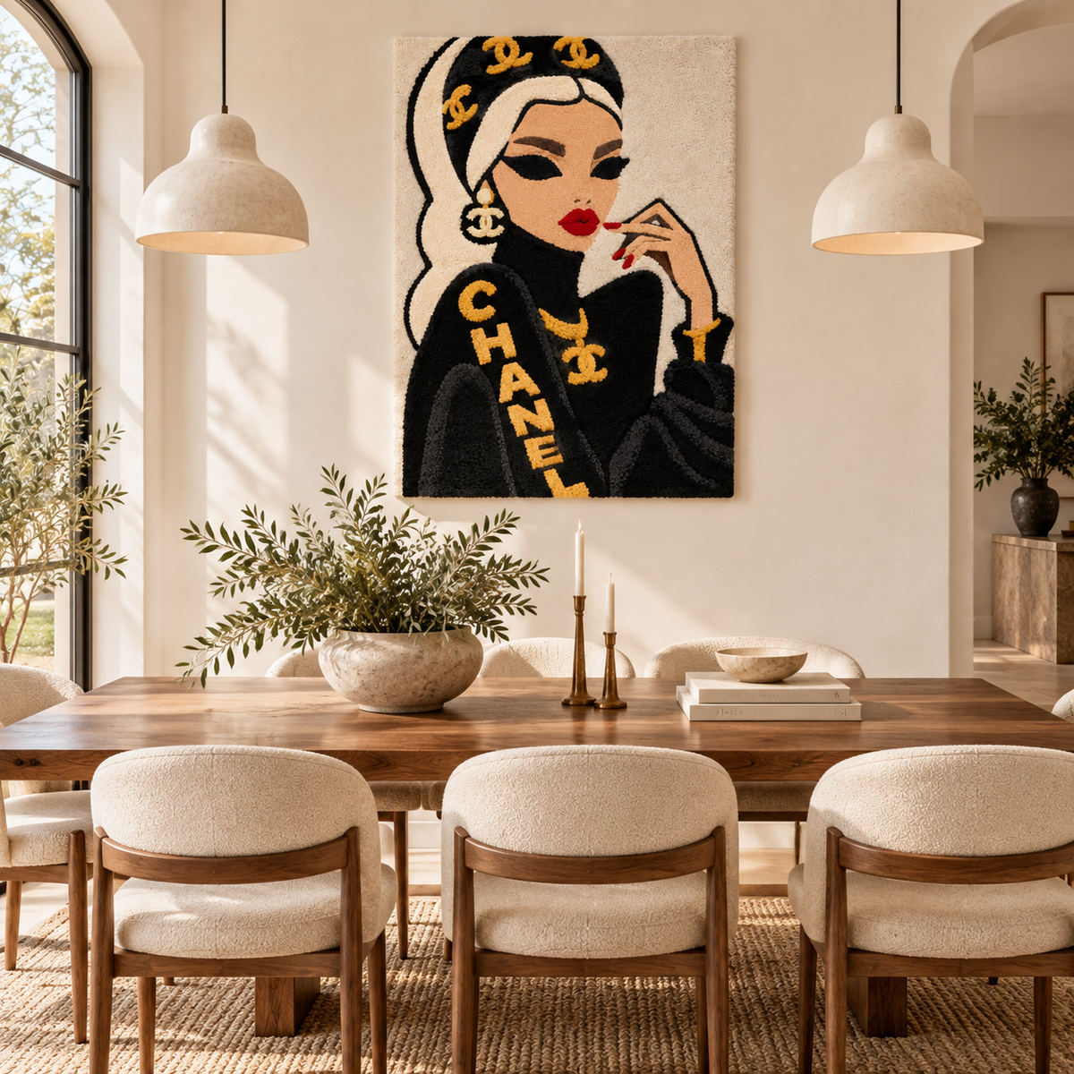 Ivory Wrap Golden Elegance — room setting