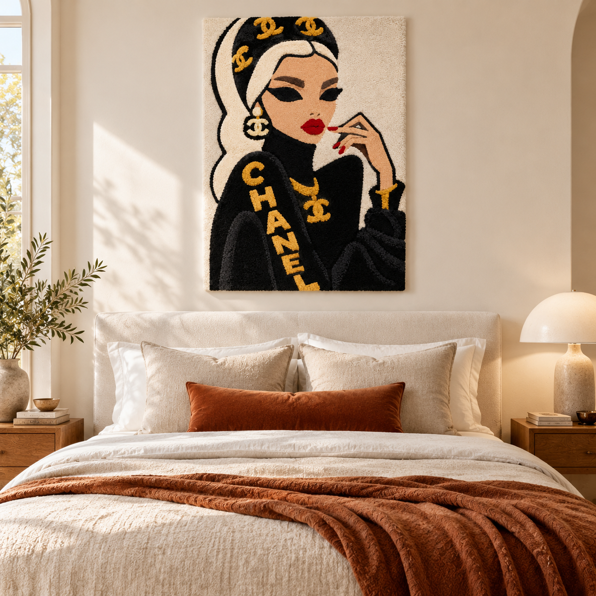 Ivory Wrap Golden Elegance — room setting