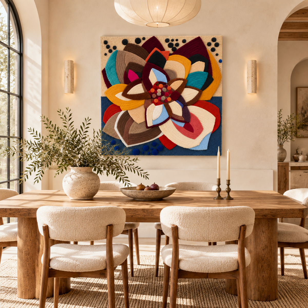 Jewel Petal Rosette by Hewn Earth Studio — room setting