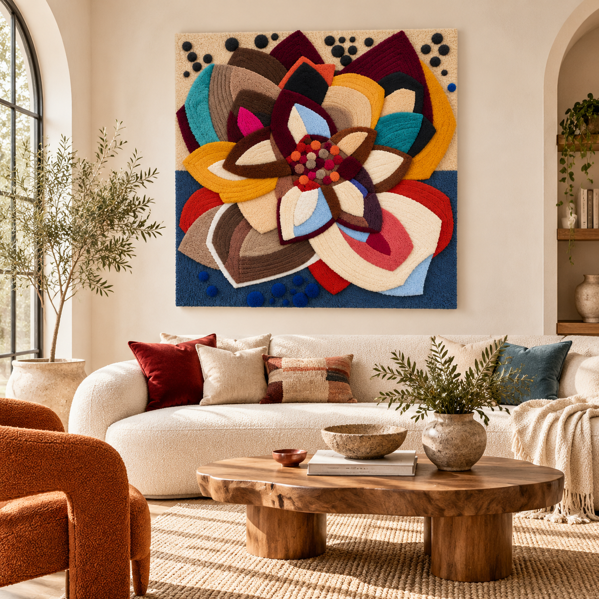 Jewel Petal Rosette by Hewn Earth Studio — room setting