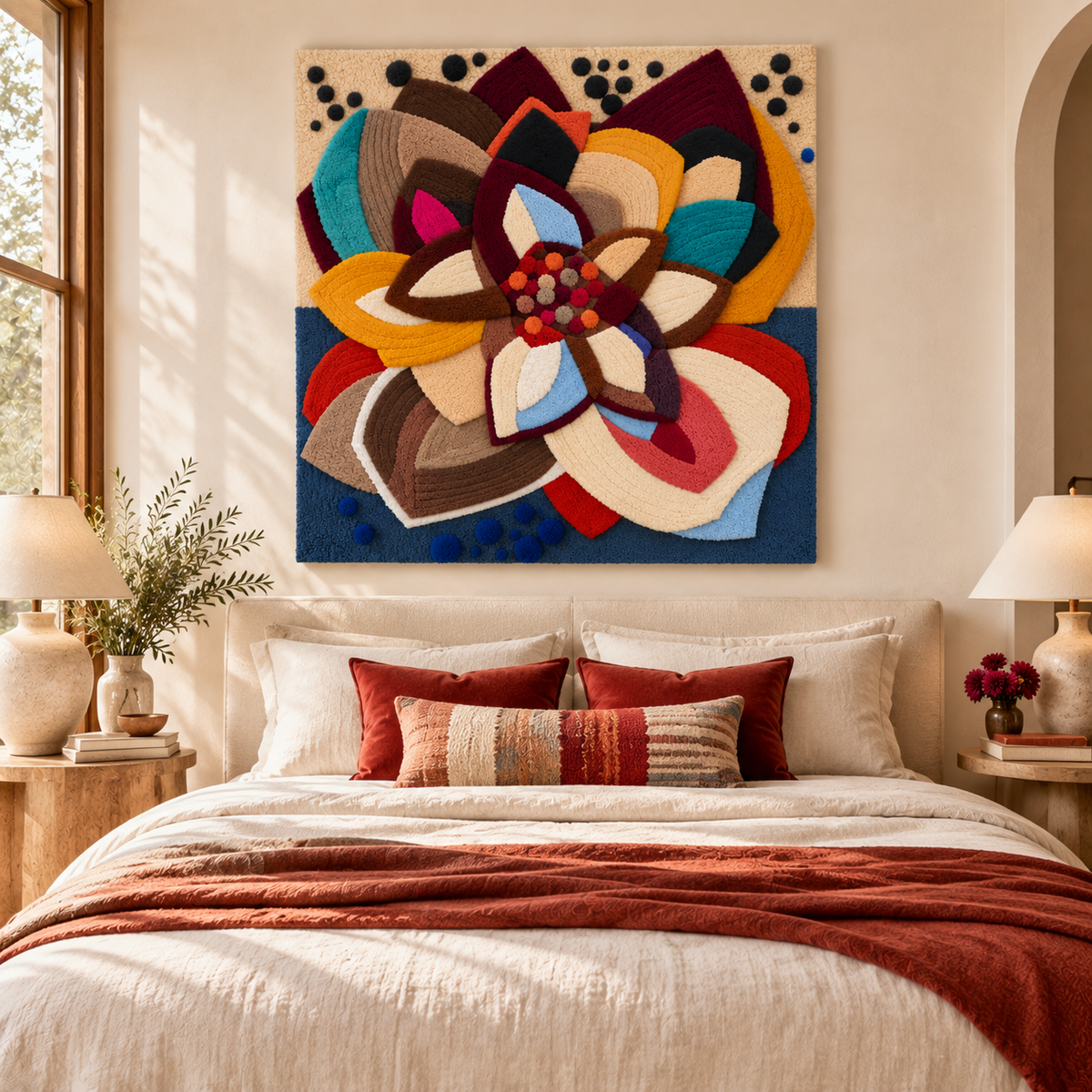 Jewel Petal Rosette by Hewn Earth Studio — room setting