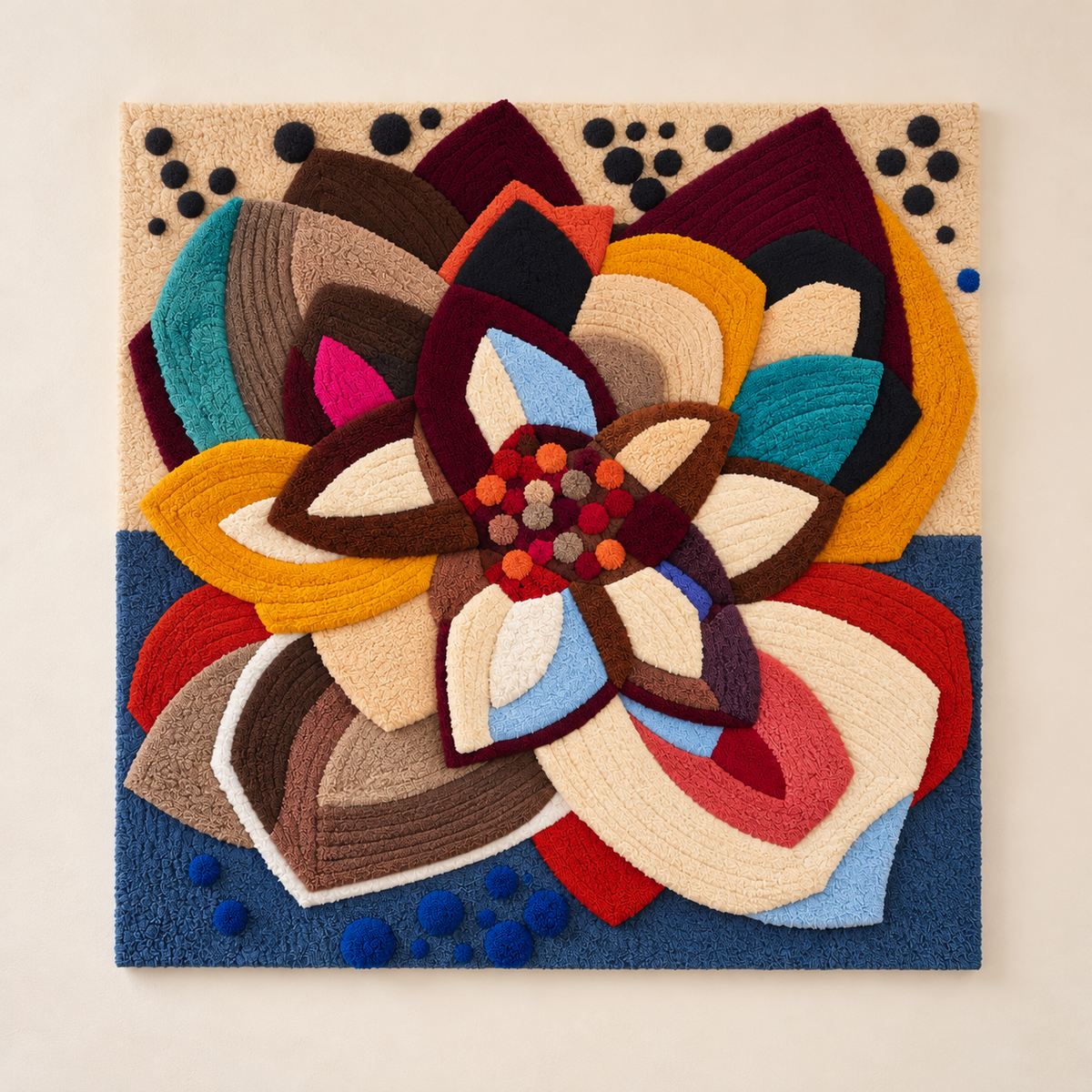 Jewel Petal Rosette by Hewn Earth Studio