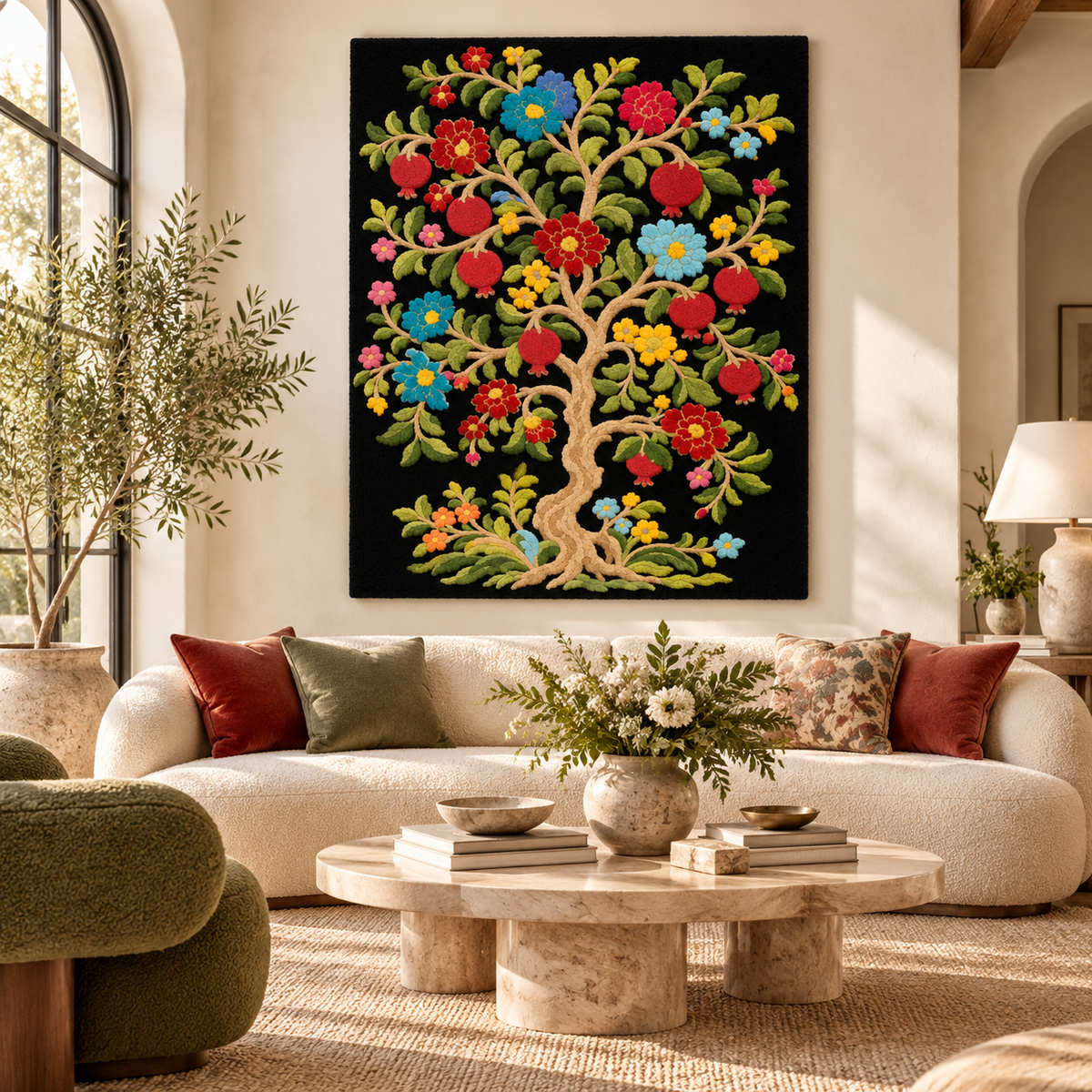 Botanical Tree of Life by Josie — front-facing room scene [room-front]