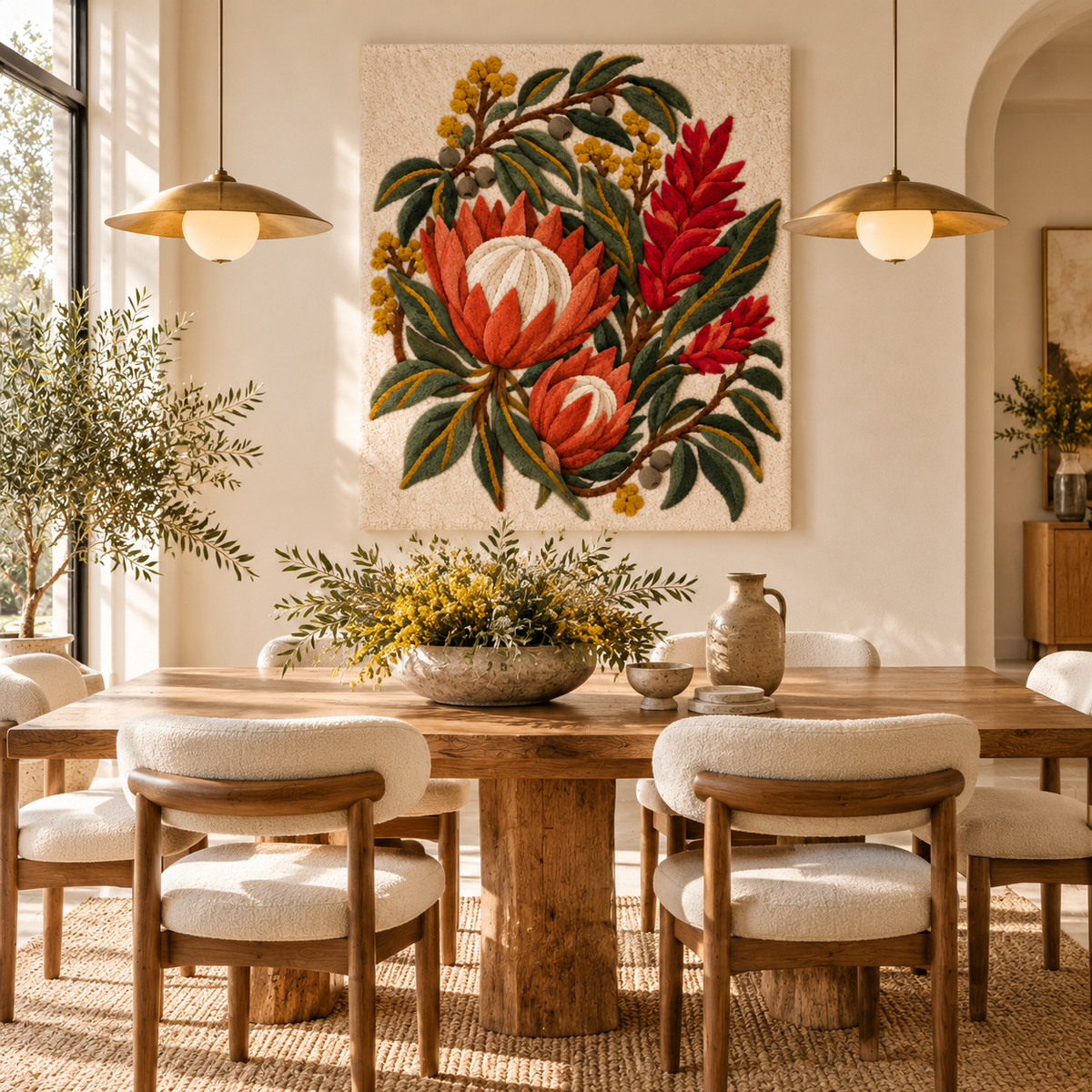 Protea Botanical Bouquet by Josie — room setting