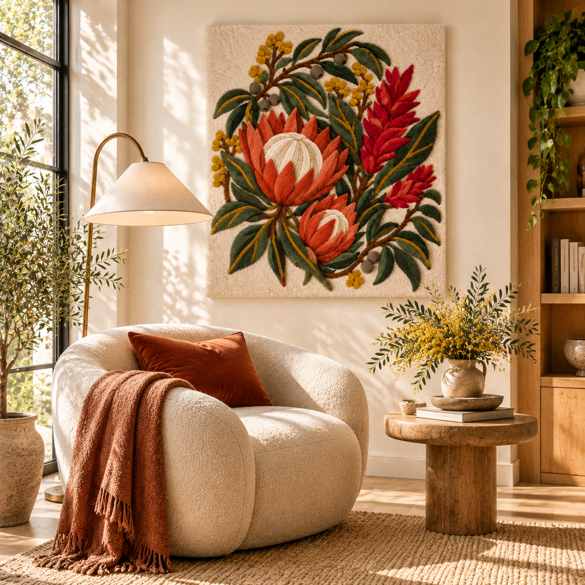 Protea Botanical Bouquet by Josie — room setting