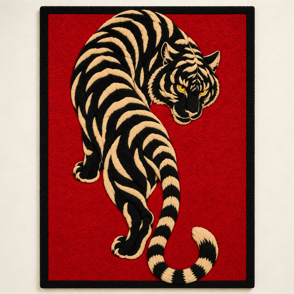 Prowling Black Tiger