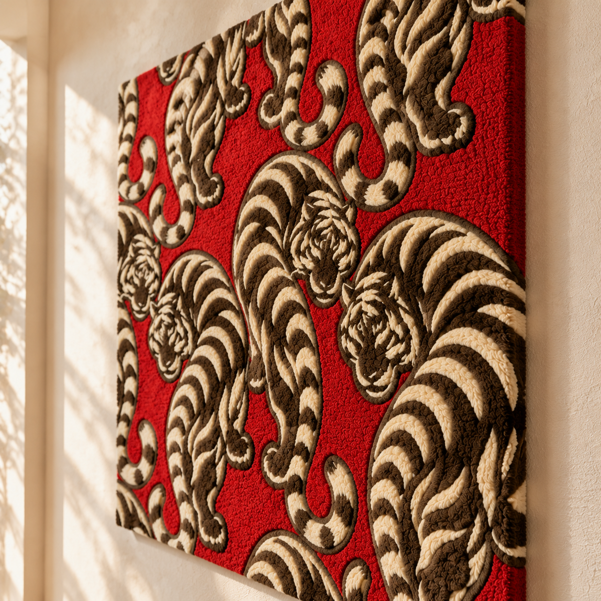 Repeating Tiger by Josie — angled relief view