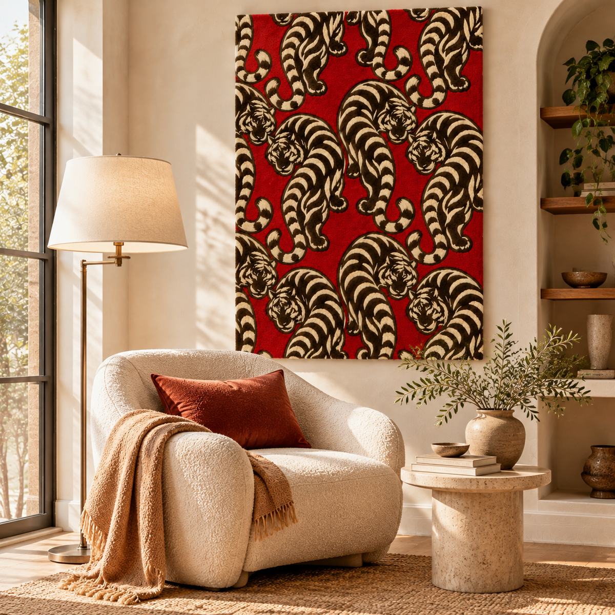 Repeating Tiger by Josie — room setting