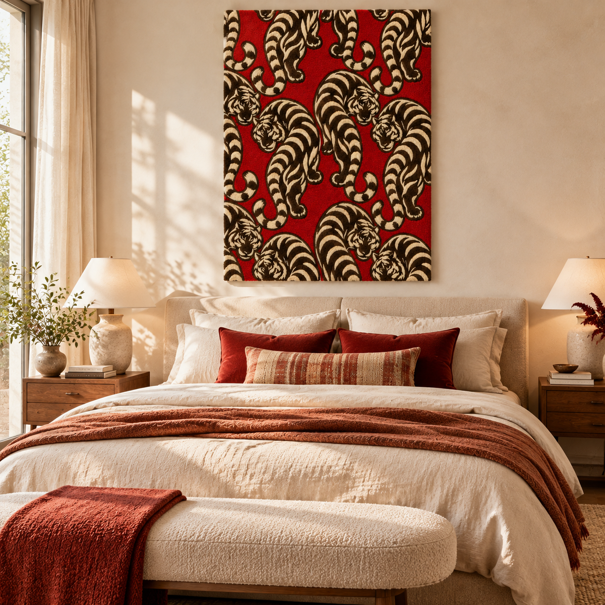 Repeating Tiger by Josie — room setting