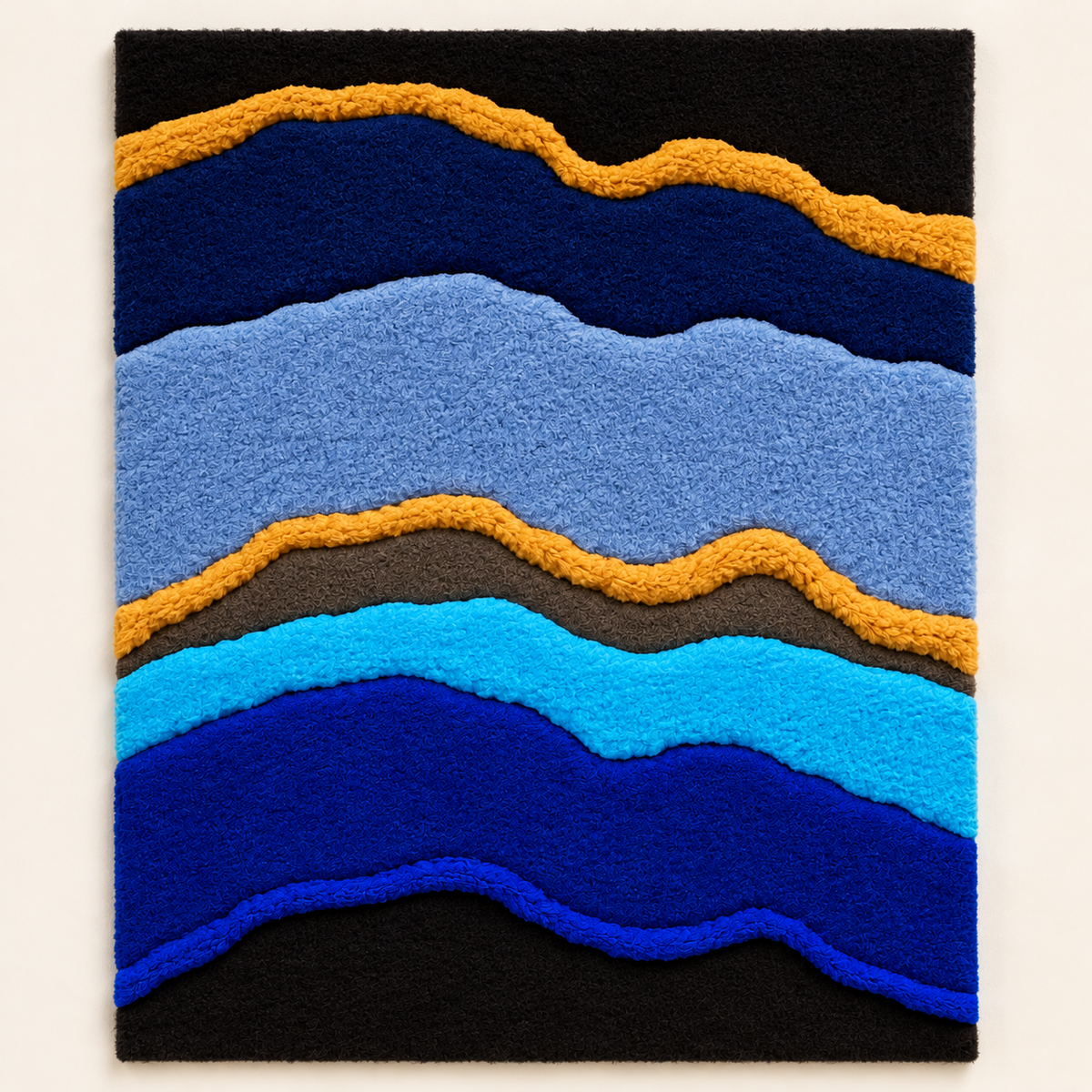 Sculpted Blue Strata by Josie — front product view [product-light]