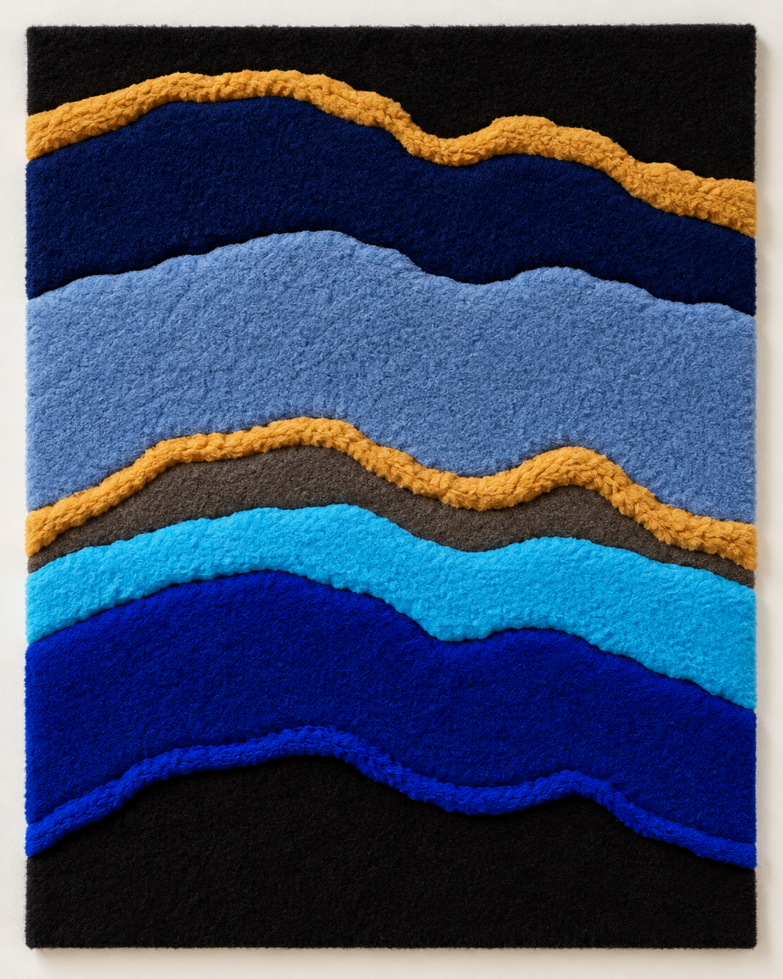 Sculpted Blue Strata by Josie — additional product view