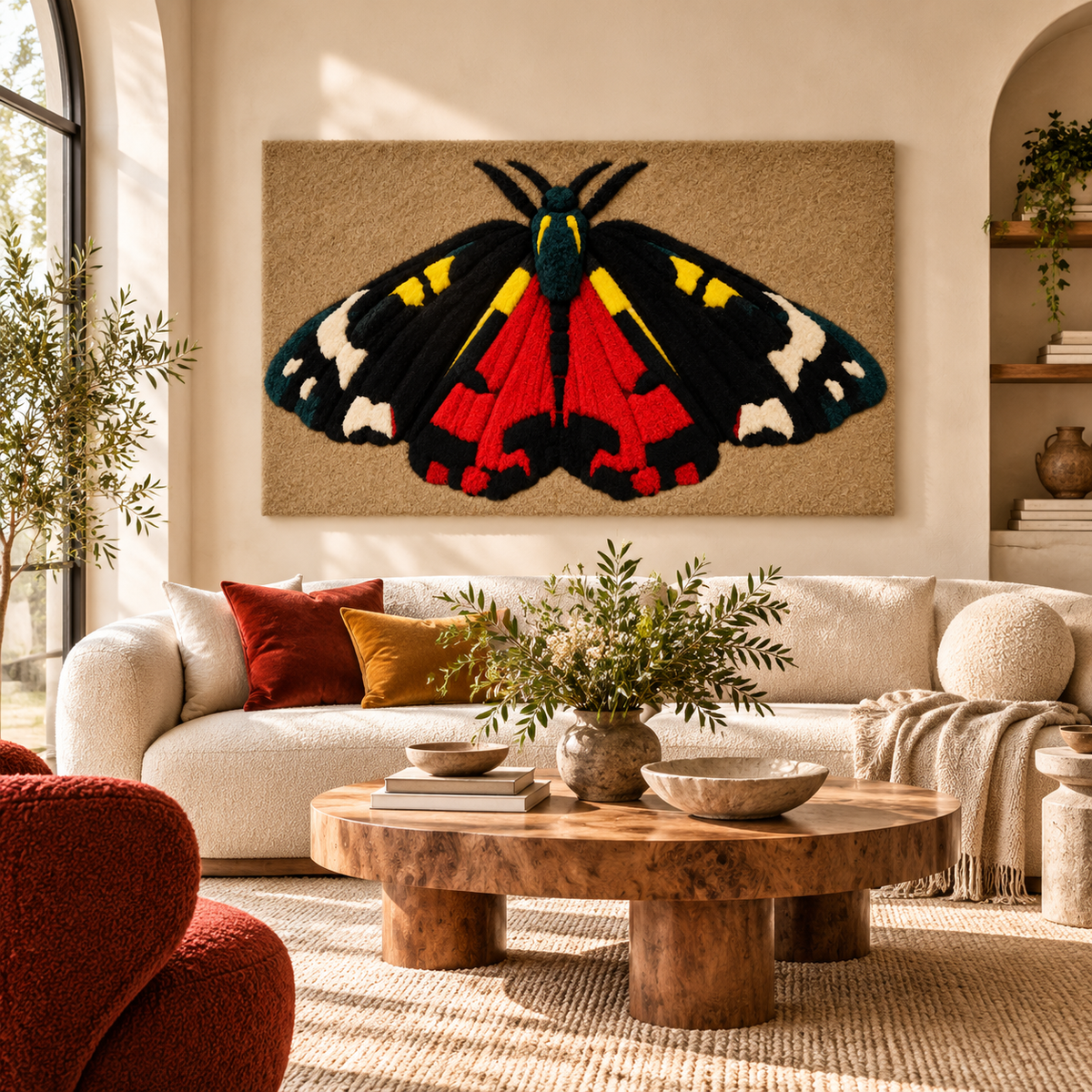 Symmetrical Moth by Josie — front-facing room scene [room-front]