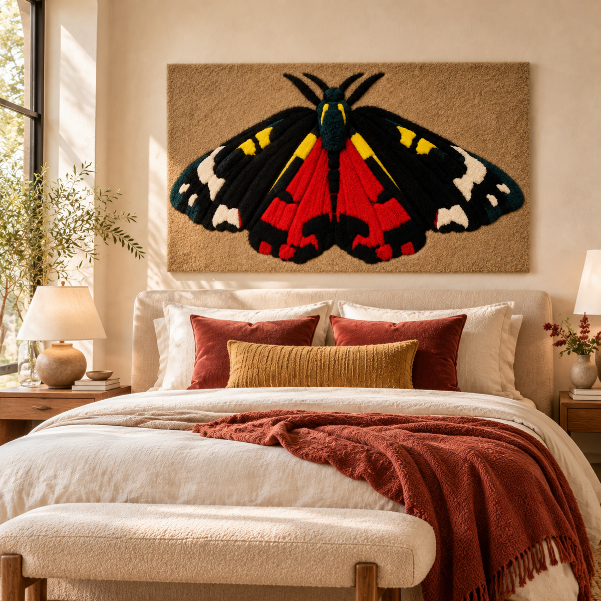 Symmetrical Moth by Josie — room setting