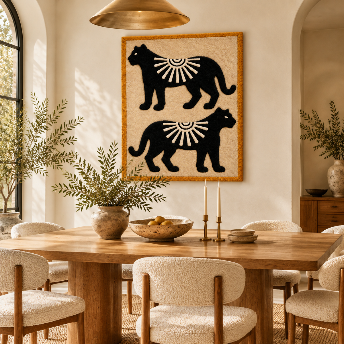 Twin Panther Sunburst by Josie — room setting