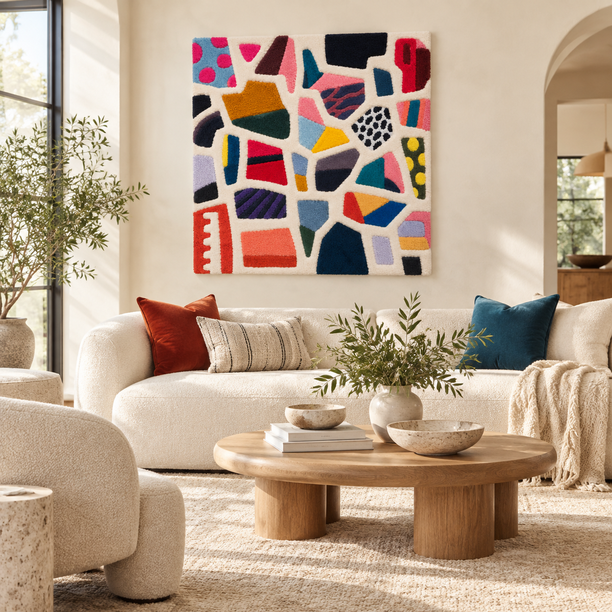 Kaleidoscope Mosaic — front-facing room scene