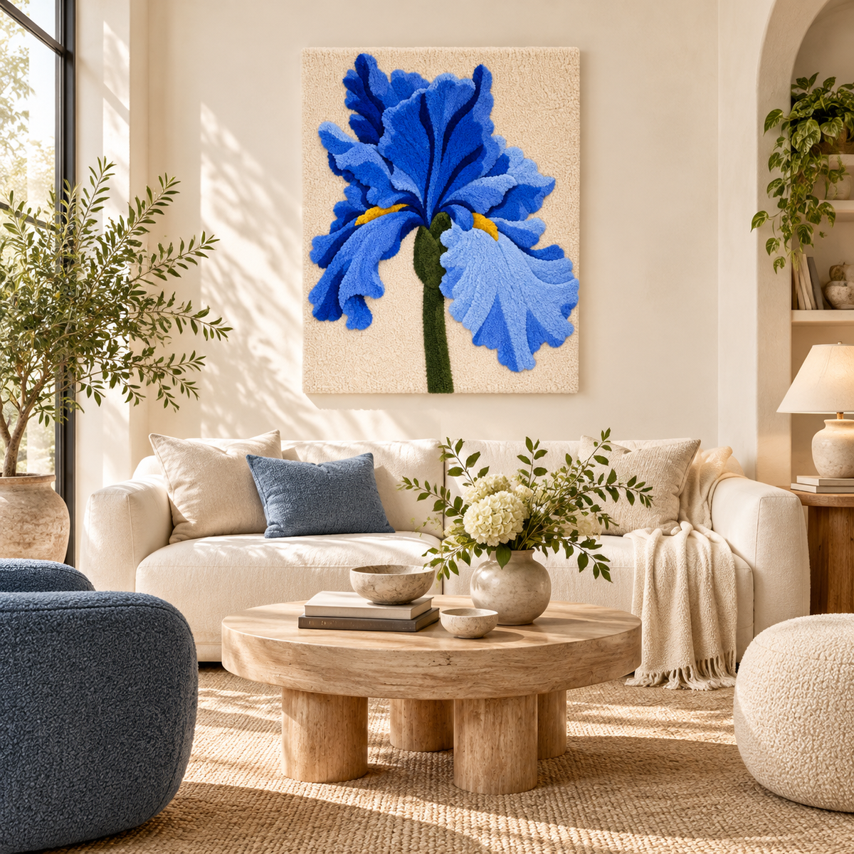 Blue Iris Reverie by Katie Raquel — room setting