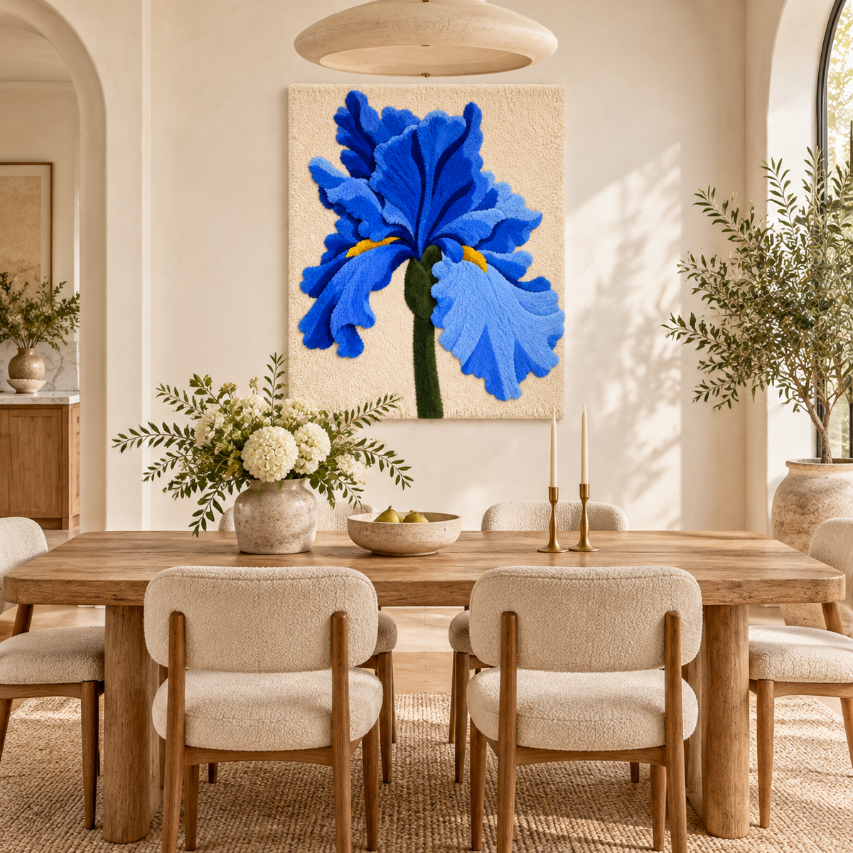 Blue Iris Reverie by Katie Raquel — room setting