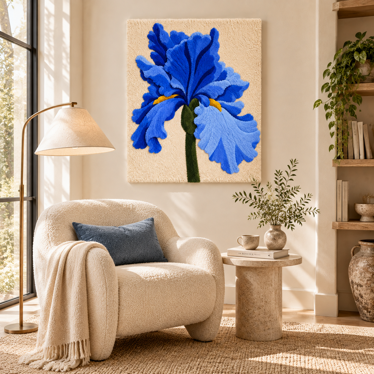 Blue Iris Reverie by Katie Raquel — room setting