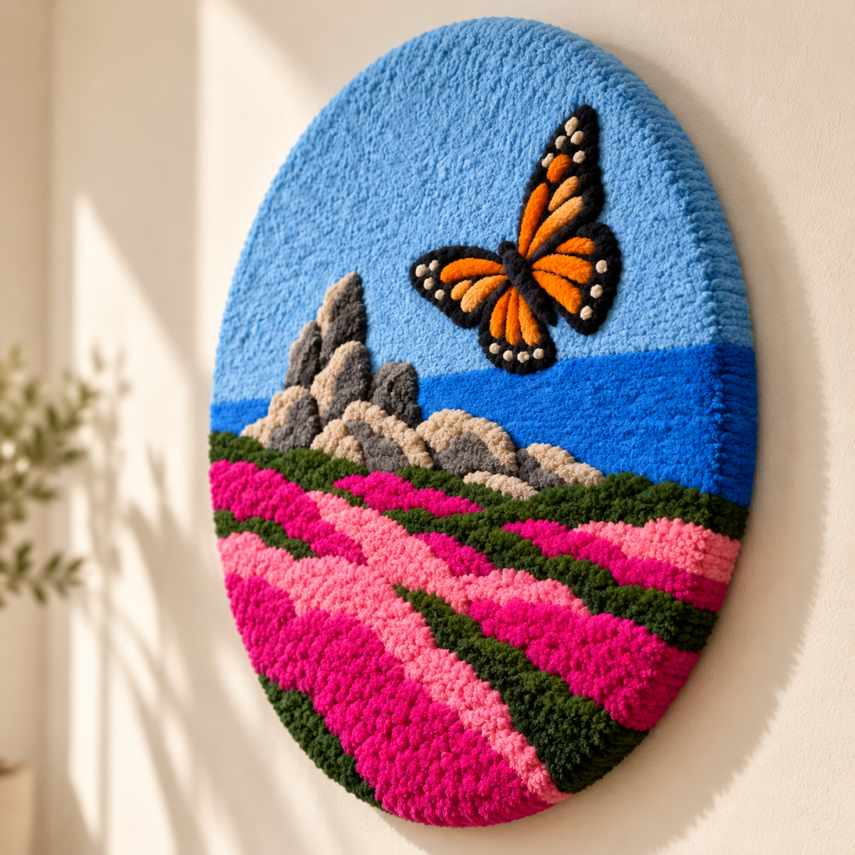 Monarch Shore by Katie Raquel — angled relief view