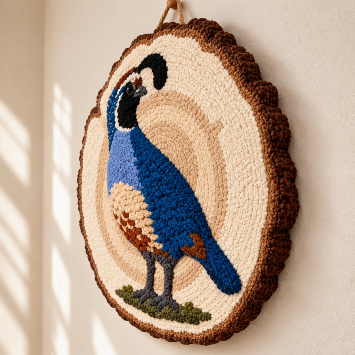Quail Cameo by Katie Raquel — angled relief view