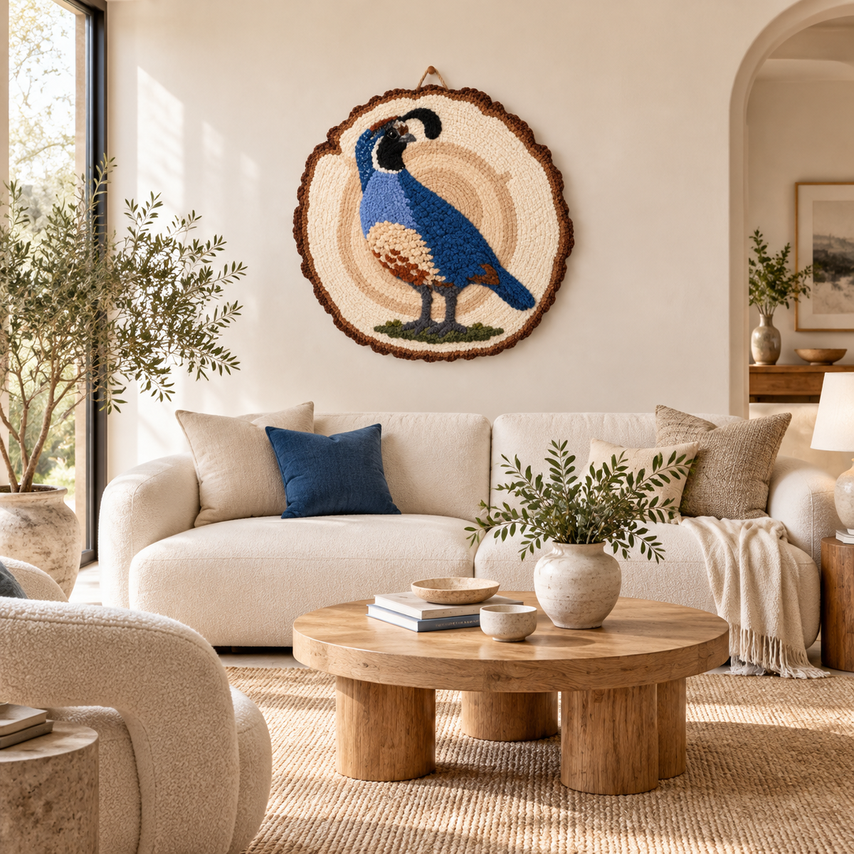 Quail Cameo by Katie Raquel — room setting