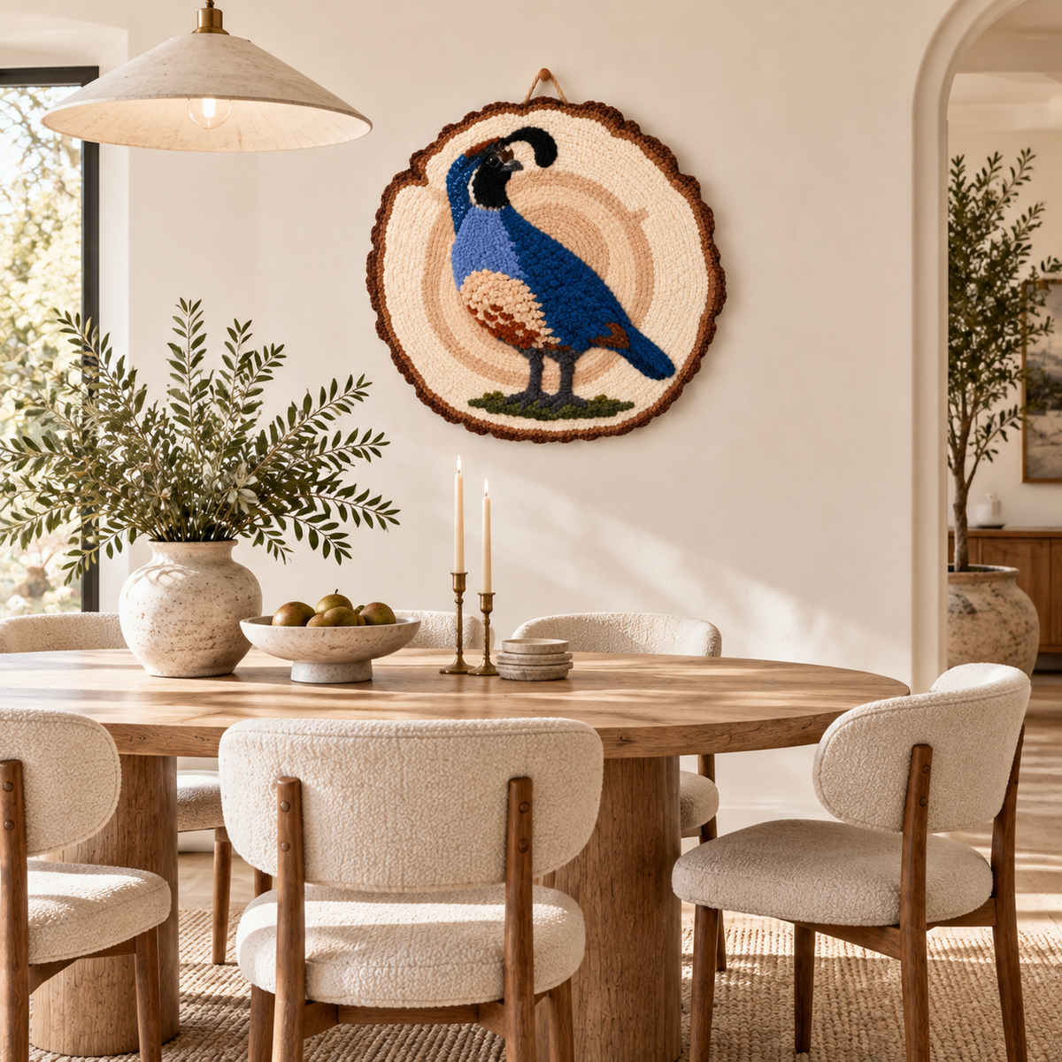 Quail Cameo by Katie Raquel — room setting