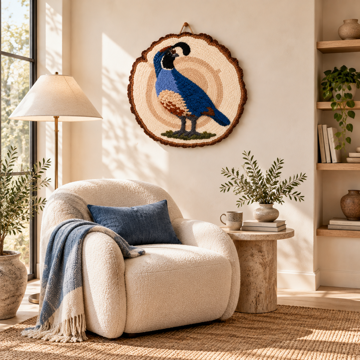 Quail Cameo by Katie Raquel — room setting