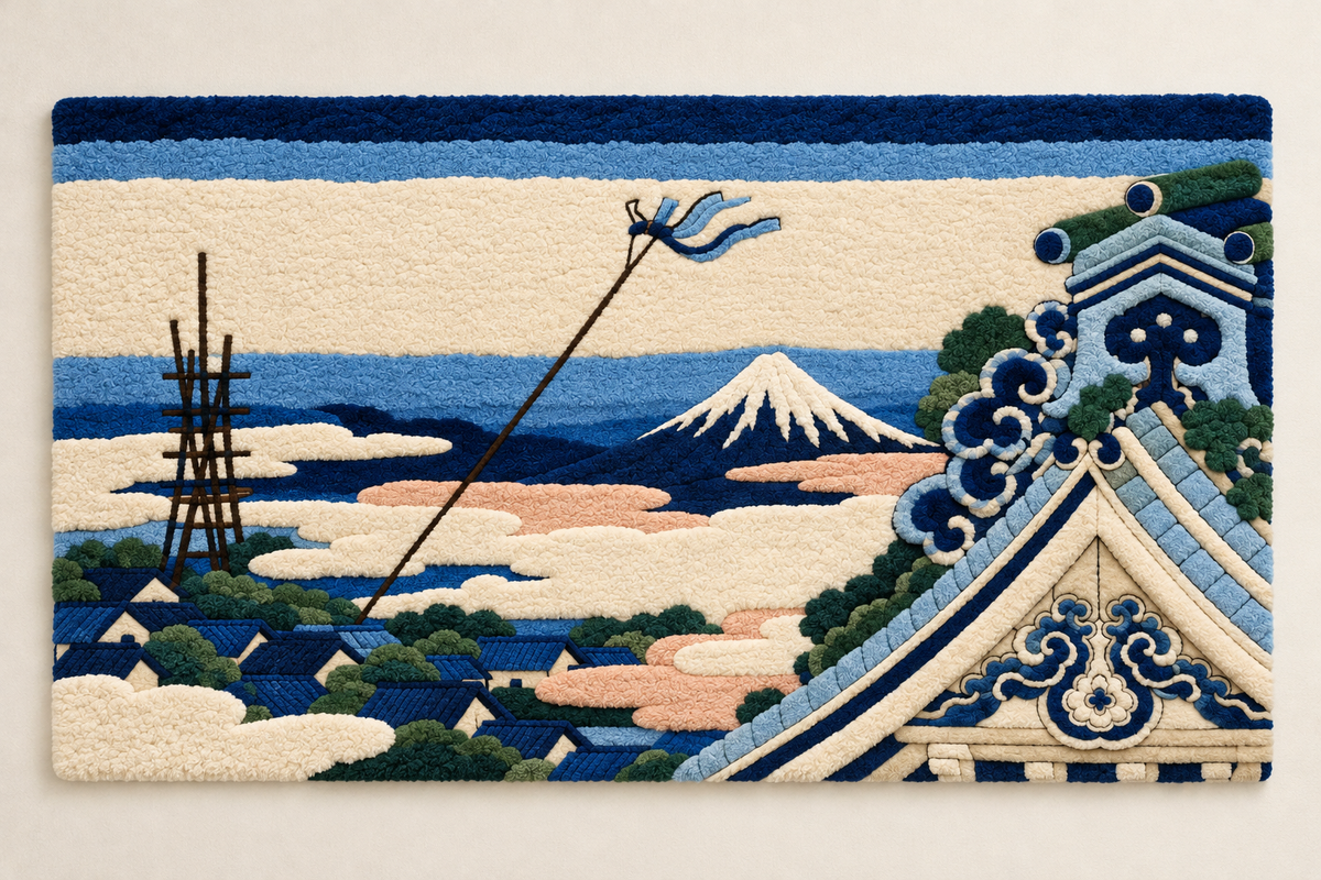 Honganji Temple at Asakusa in Edo by Katsushika Hokusai — additional product view