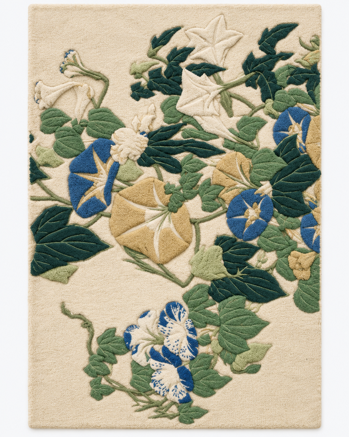Morning Glories in Flowers and Buds by Katsushika Hokusai — front product view [product-light]