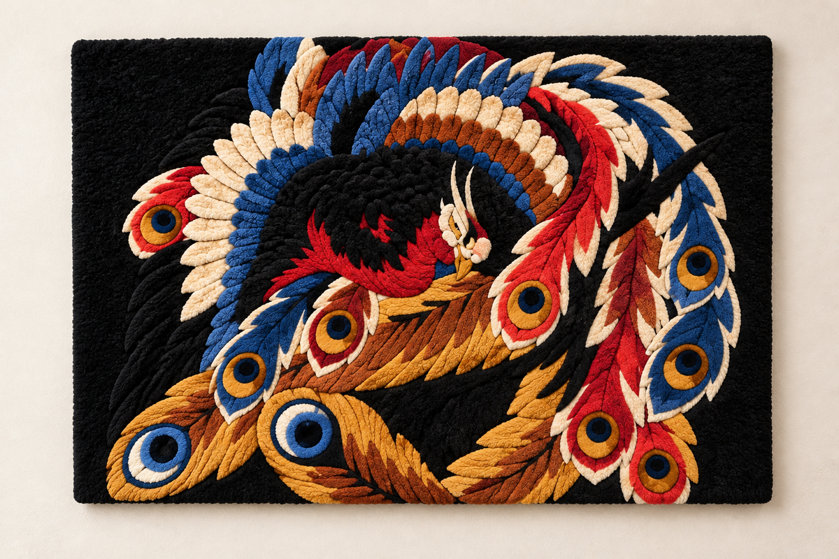 Phoenix, Ceiling Painting at Ganshoin Temple by Katsushika Hokusai — additional product view