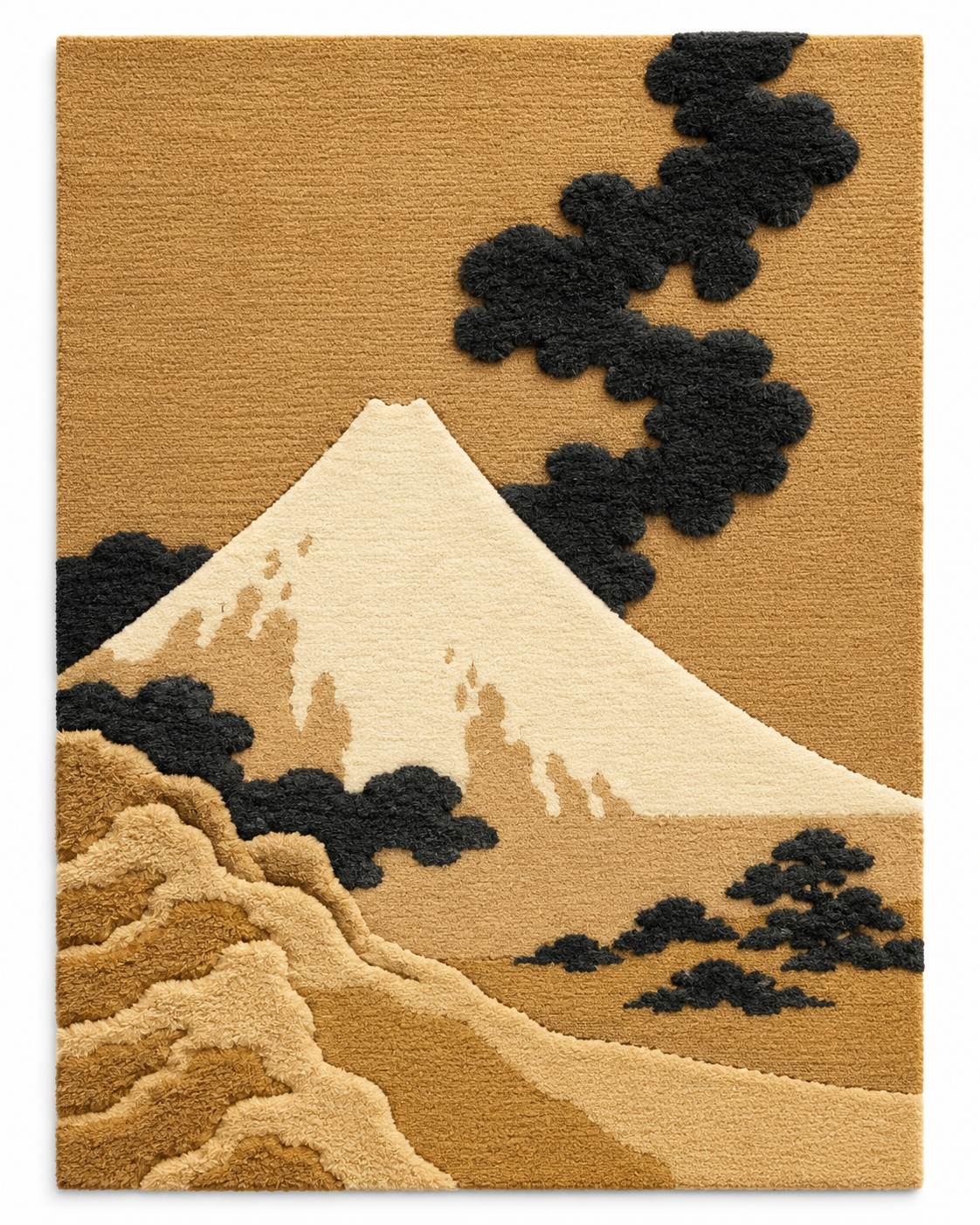 The Dragon of Smoke Escaping from Mount Fuji by Katsushika Hokusai — front product view [product-light]