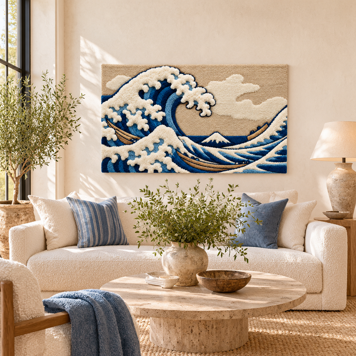 The Great Wave off Kanagawa by Katsushika Hokusai — room setting