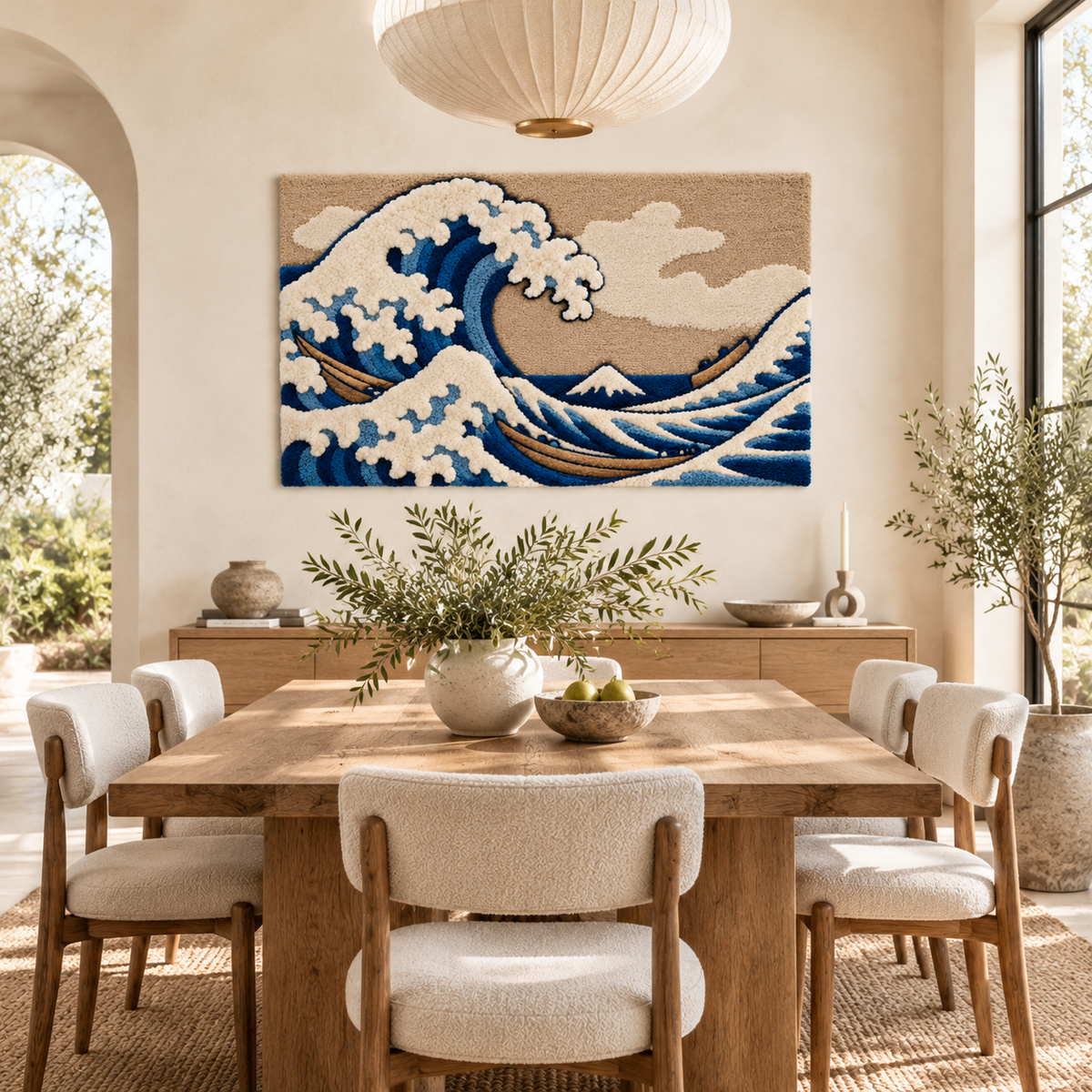 The Great Wave off Kanagawa by Katsushika Hokusai — room setting