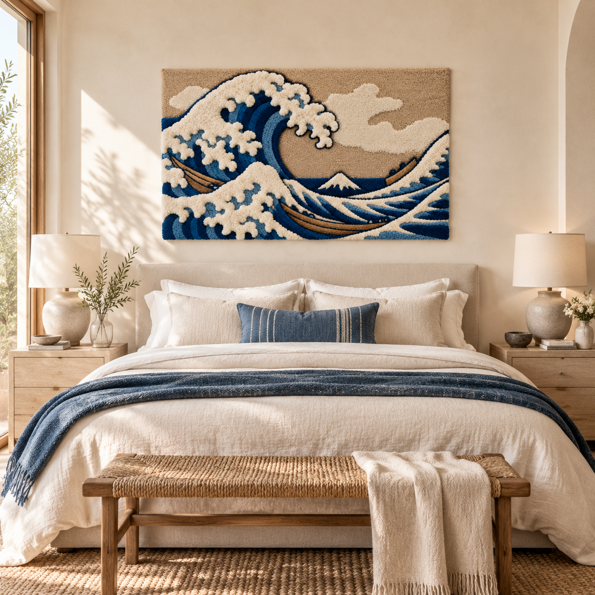 The Great Wave off Kanagawa by Katsushika Hokusai — room setting
