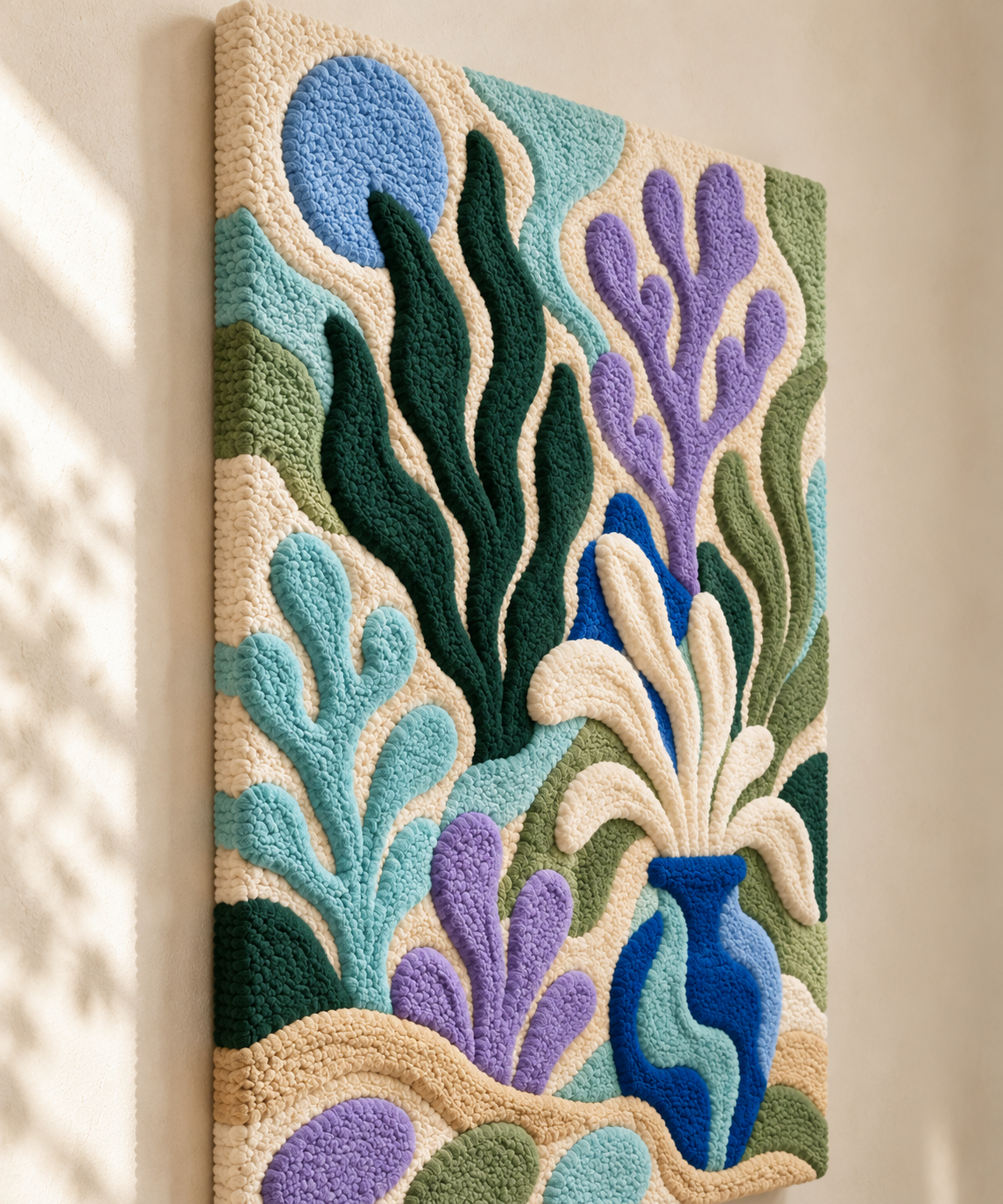 Lagoon Leaf Dance — angled relief view