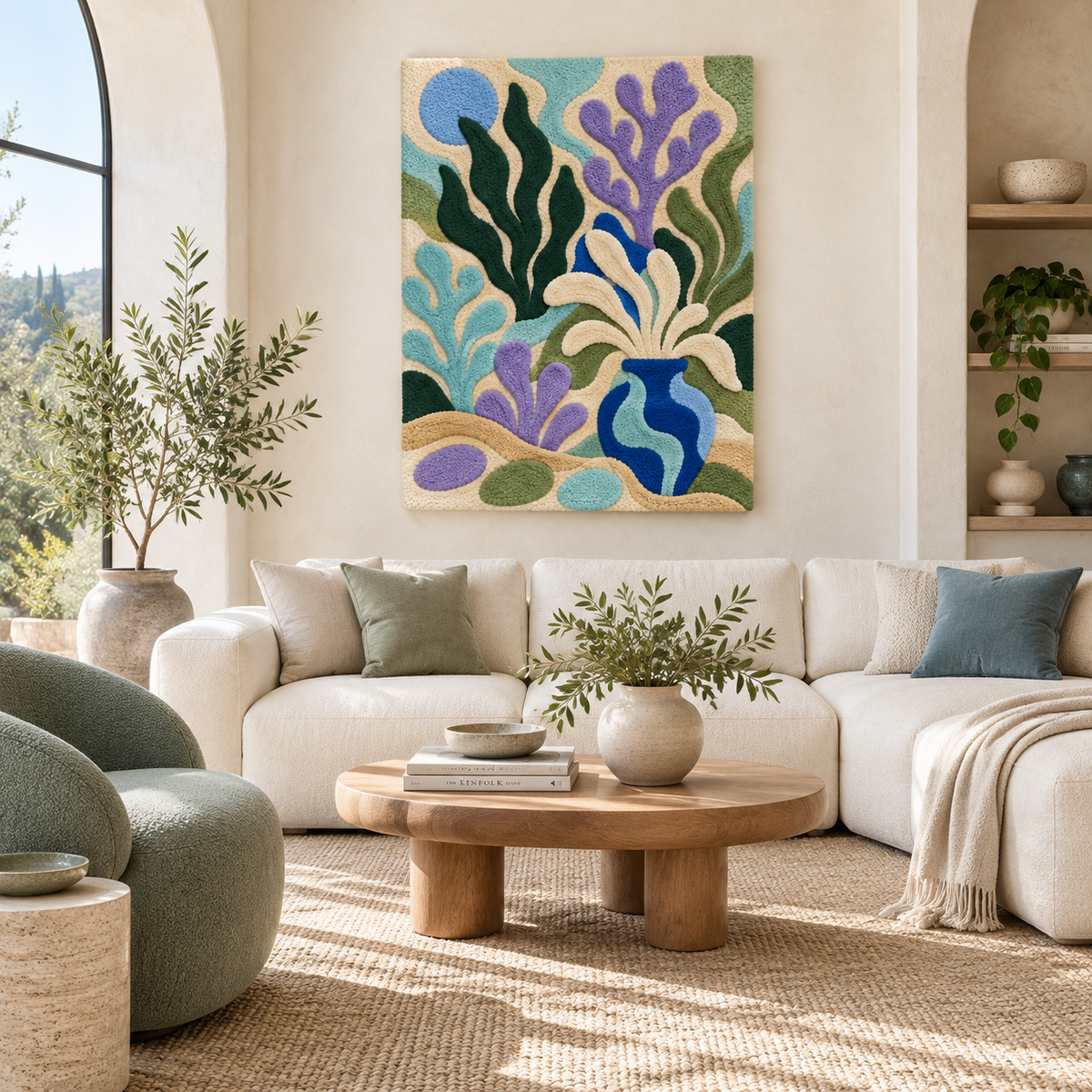 Lagoon Leaf Dance — room setting 1