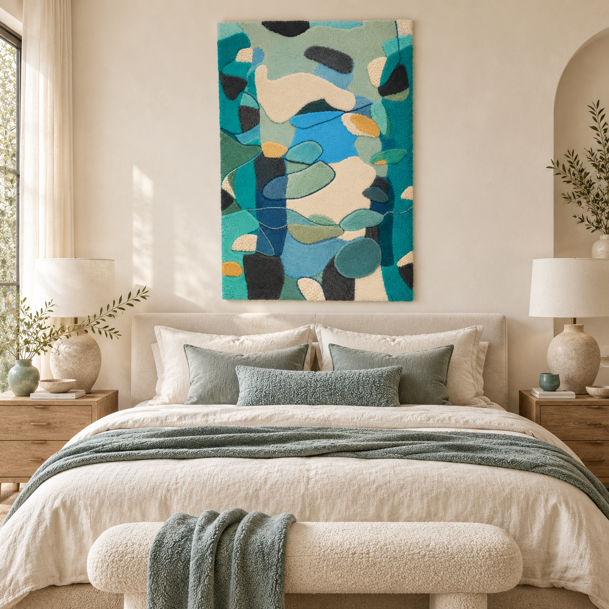 Lagoon Pebble Drift — room setting 3