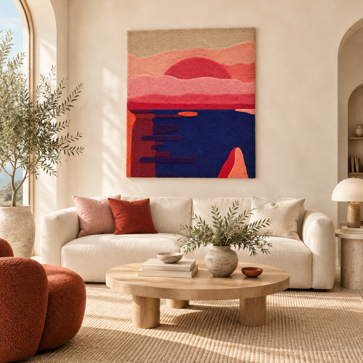 Last Sail at Sunset — front-facing room scene