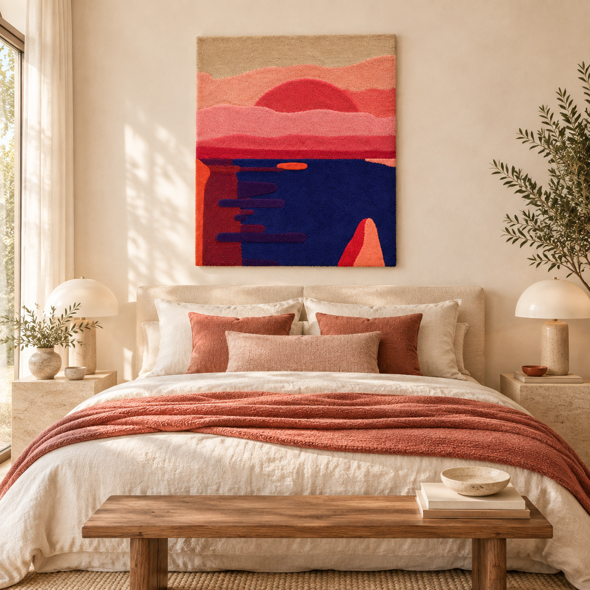 Last Sail at Sunset — room setting 1