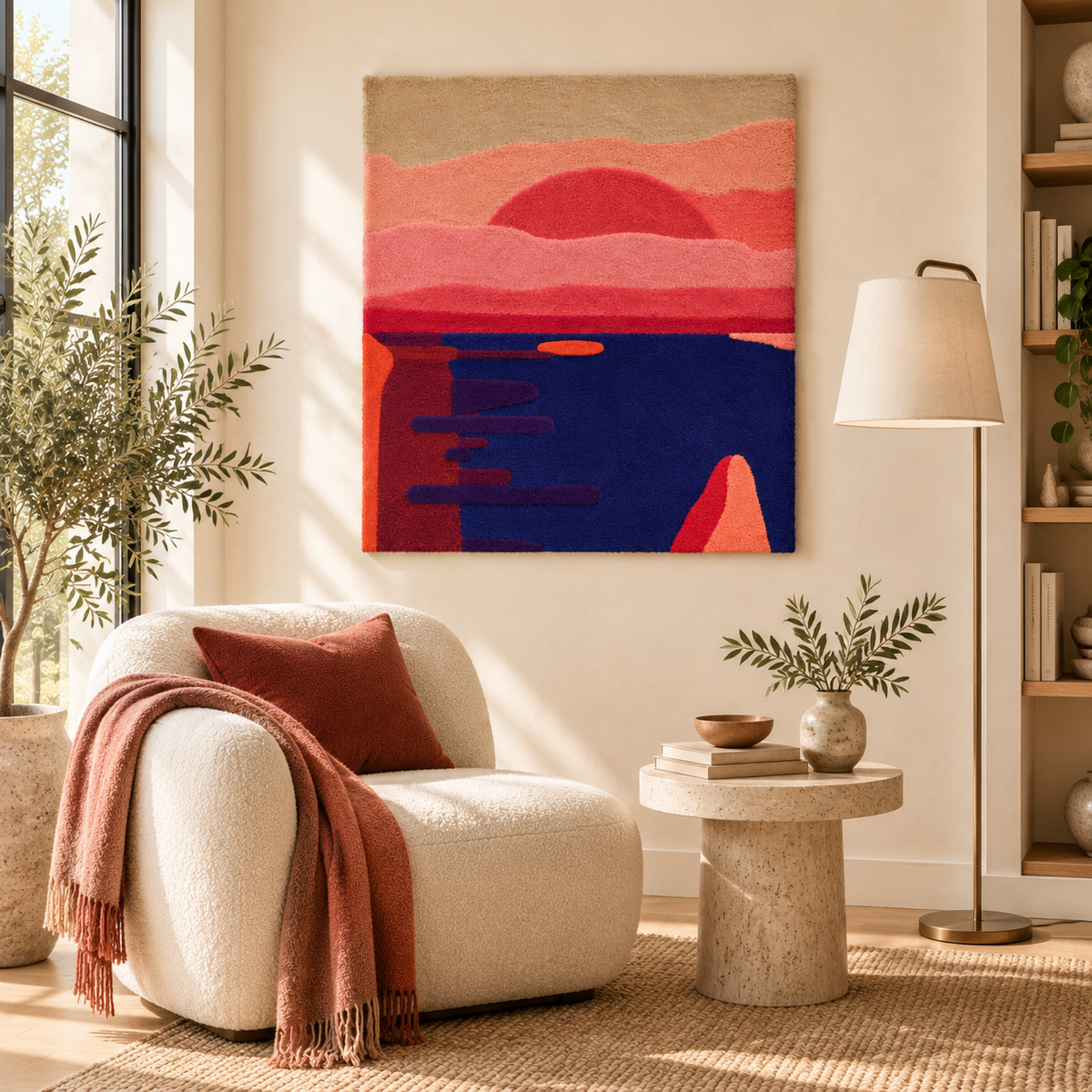 Last Sail at Sunset — room setting 2